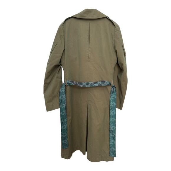 YSL Yves Saint Laurent Rive Gauche Y2K classic iridescent trench size 48/38 USA - Picture 4 of 17